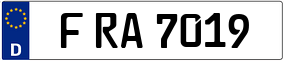 Trailer License Plate